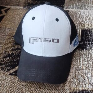 4/$80 New F150 Black and White Cap - Adult Size